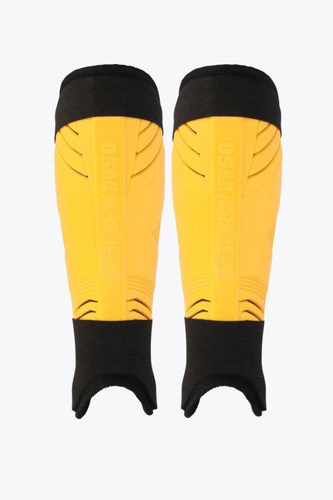 Osaka Hockey Shinguard | Honey Comb Osaka pro Shinguard honey comb with logo. front view