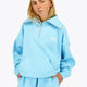 Osaka Women Half Zip Sweater | Blue Topaz