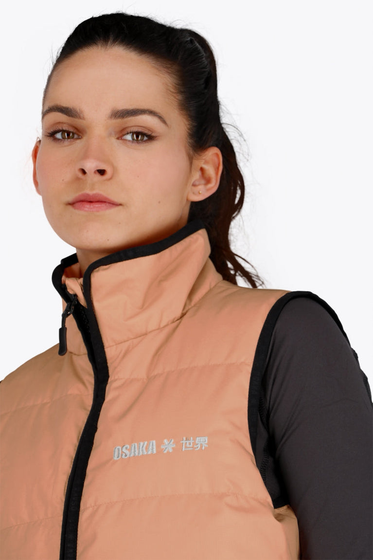 Osaka Women Padded Gilet | Peach