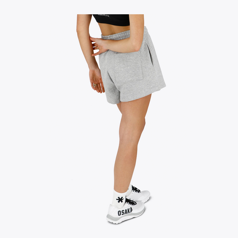 Osaka Women Shorts #LightGrey | back of short on model