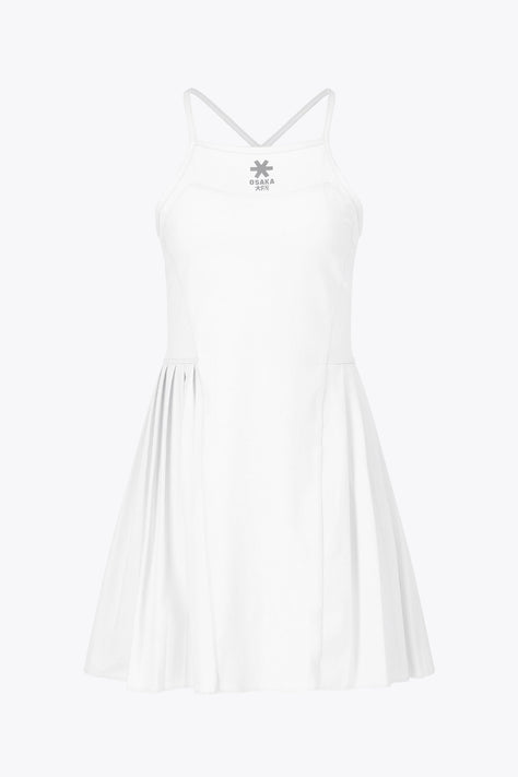 Osaka Women Pleated Tech Dress | White Osaka Women Pleated Tech Dress | White