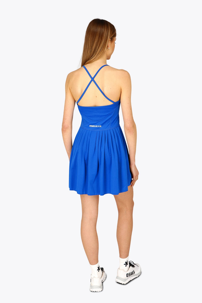 Osaka Women Pleated Tech Dress | Princess Blue