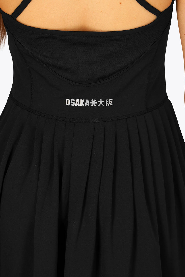 Osaka Women Pleated Tech Dress | Black