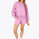 Osaka Women Cropped Sweater | Begonia Pink