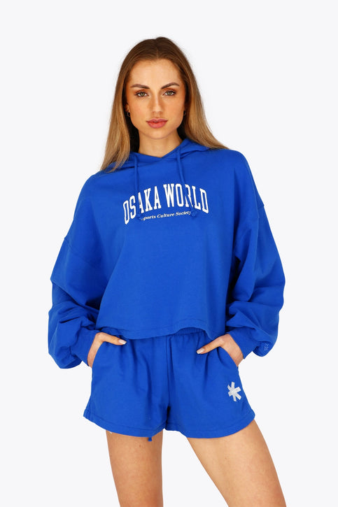 Osaka Women Cropped Hoodie | Princess Blue Osaka Women Cropped Hoodie | Princess Blue