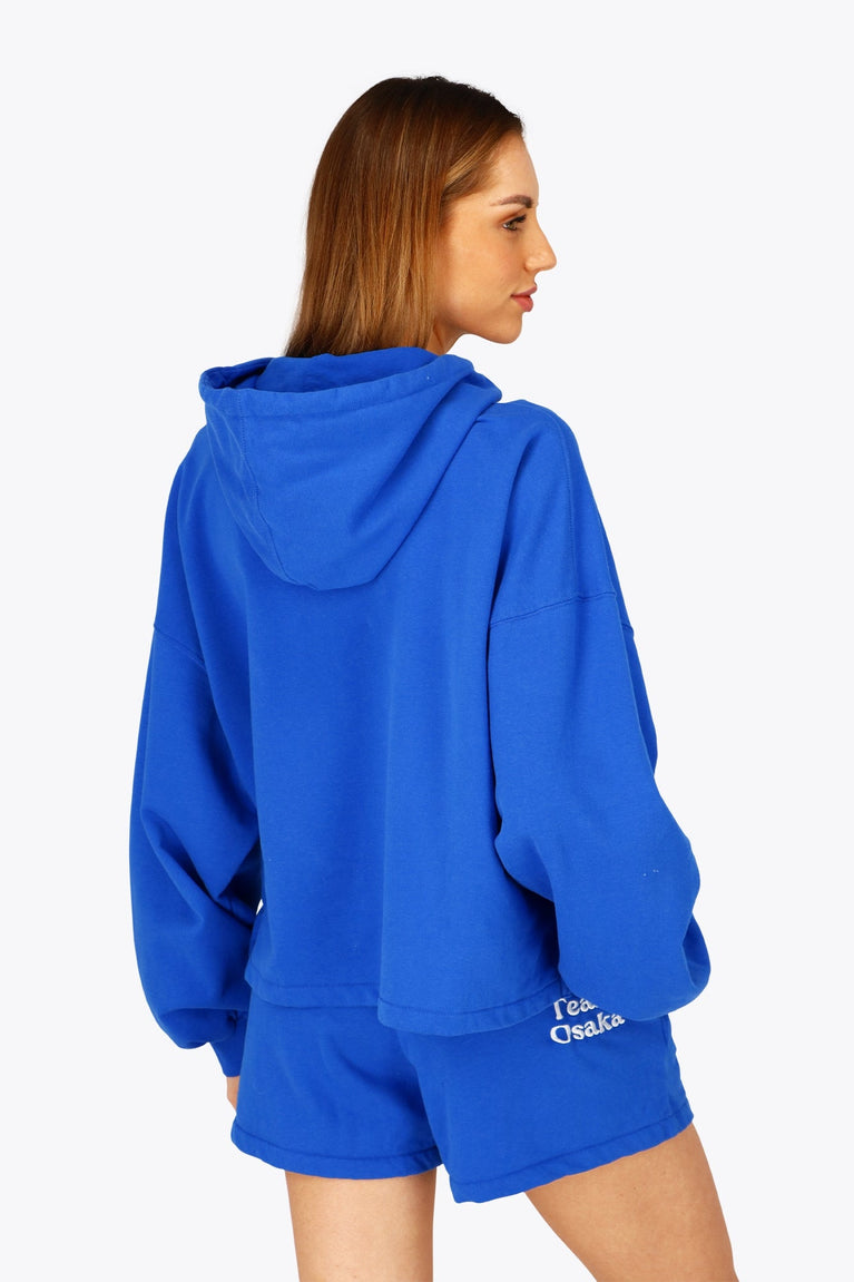 Osaka Women Cropped Hoodie | Princess Blue