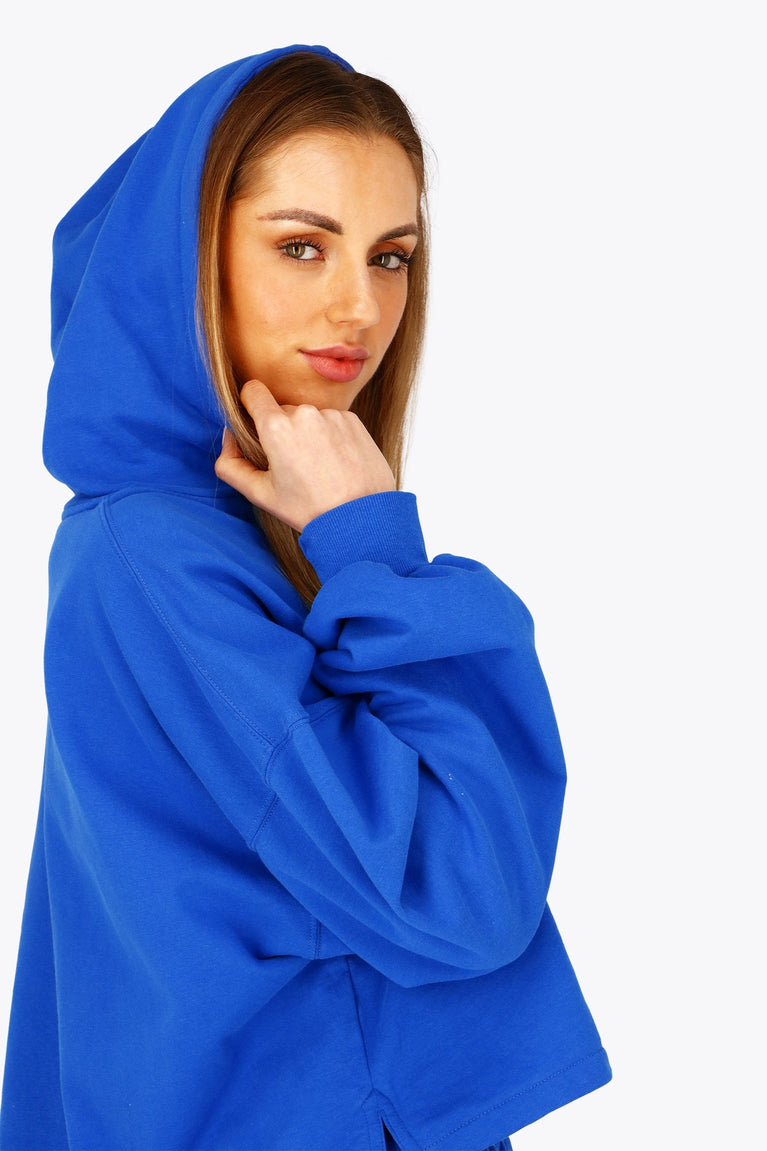 Osaka Women Cropped Hoodie | Princess Blue