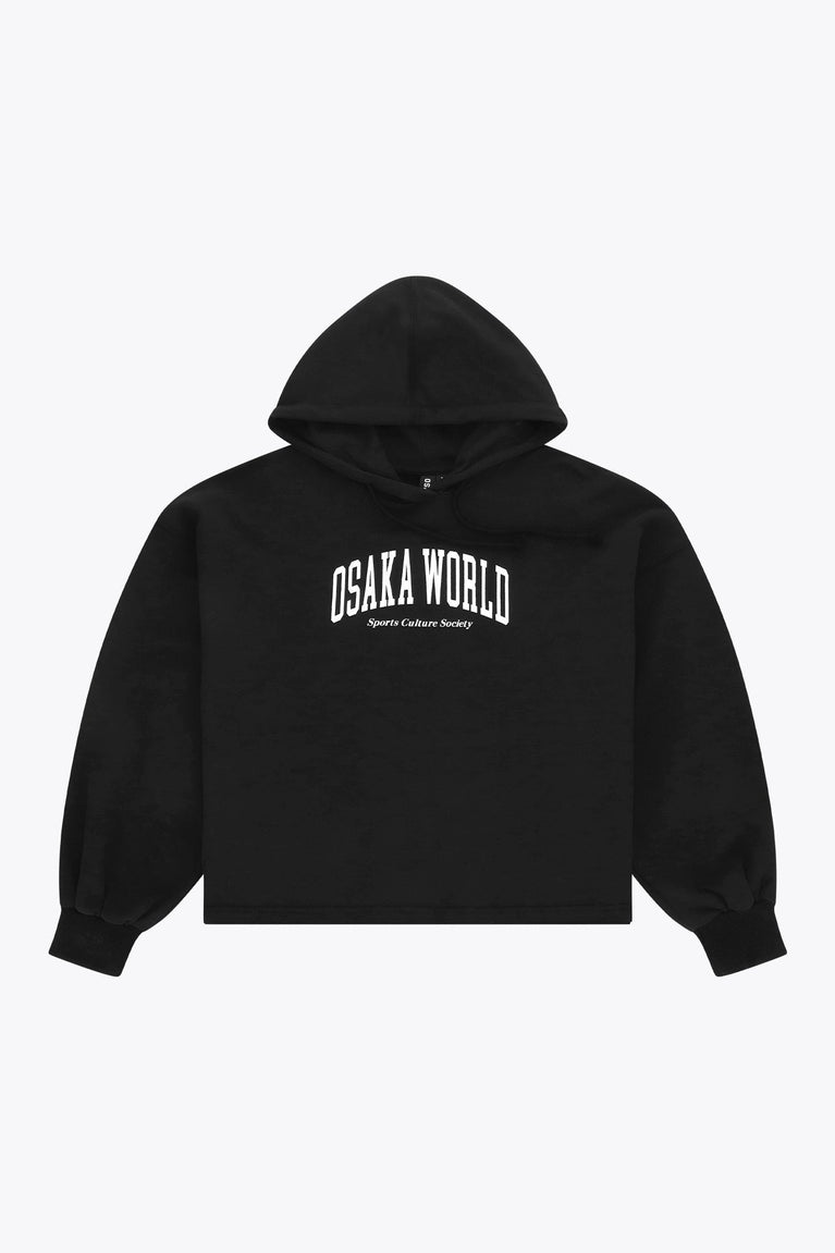 Osaka Women Cropped Hoodie | Black