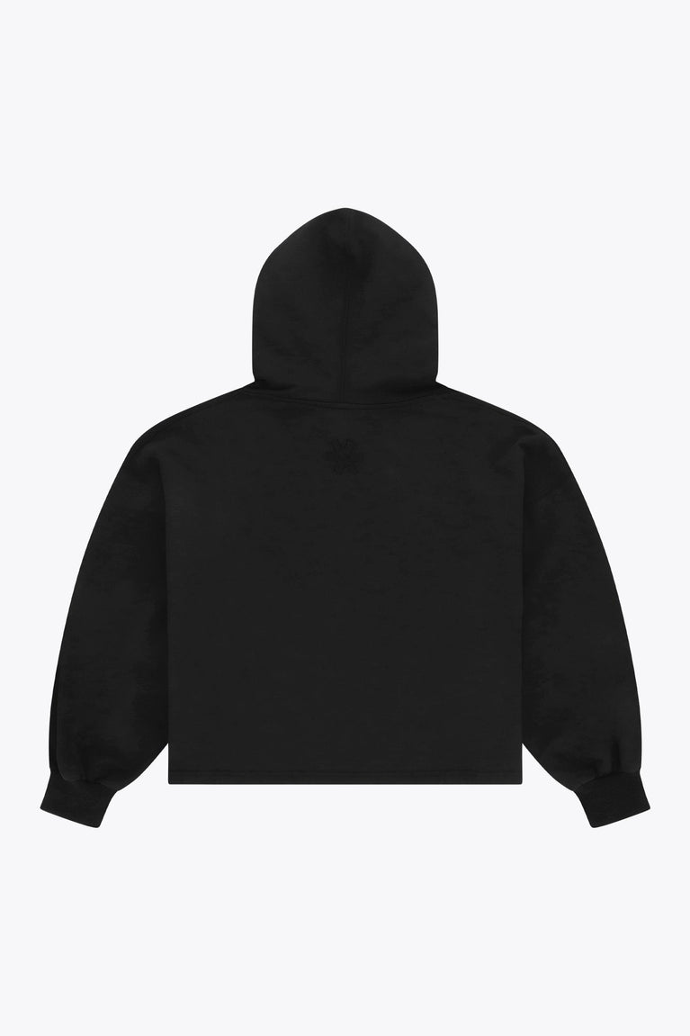 Osaka Women Cropped Hoodie | Black