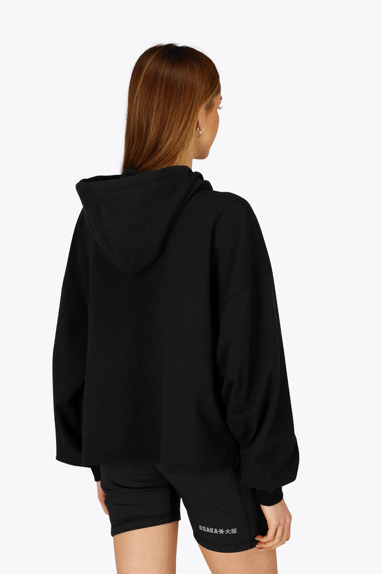 Osaka Women Cropped Hoodie | Black