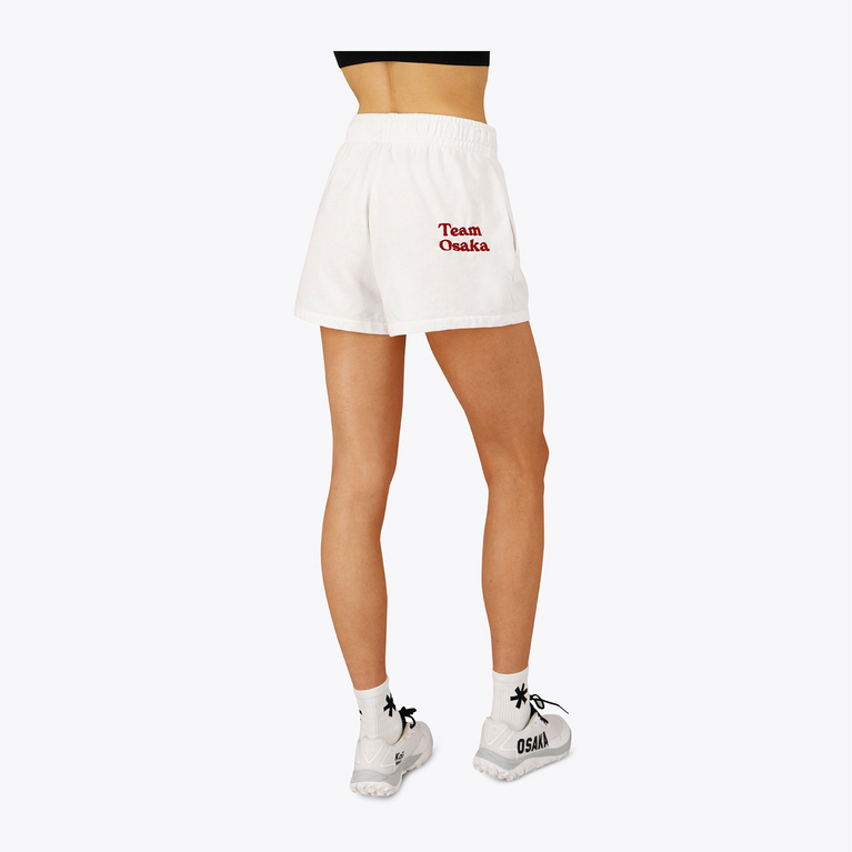 Osaka Women Shorts #White | back of short on model