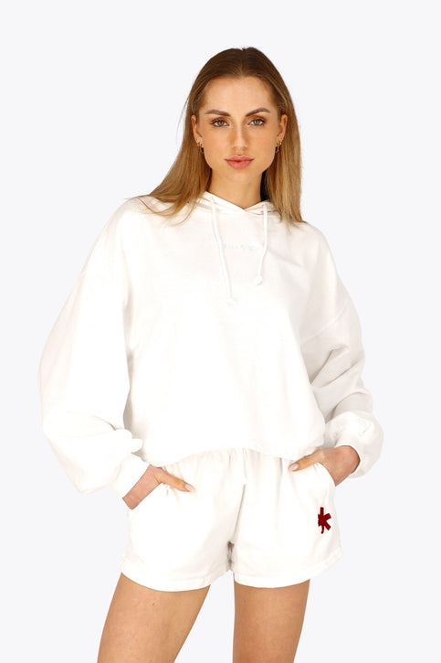 Osaka Women Cropped Hoodie | White Osaka Women Cropped Hoodie | White