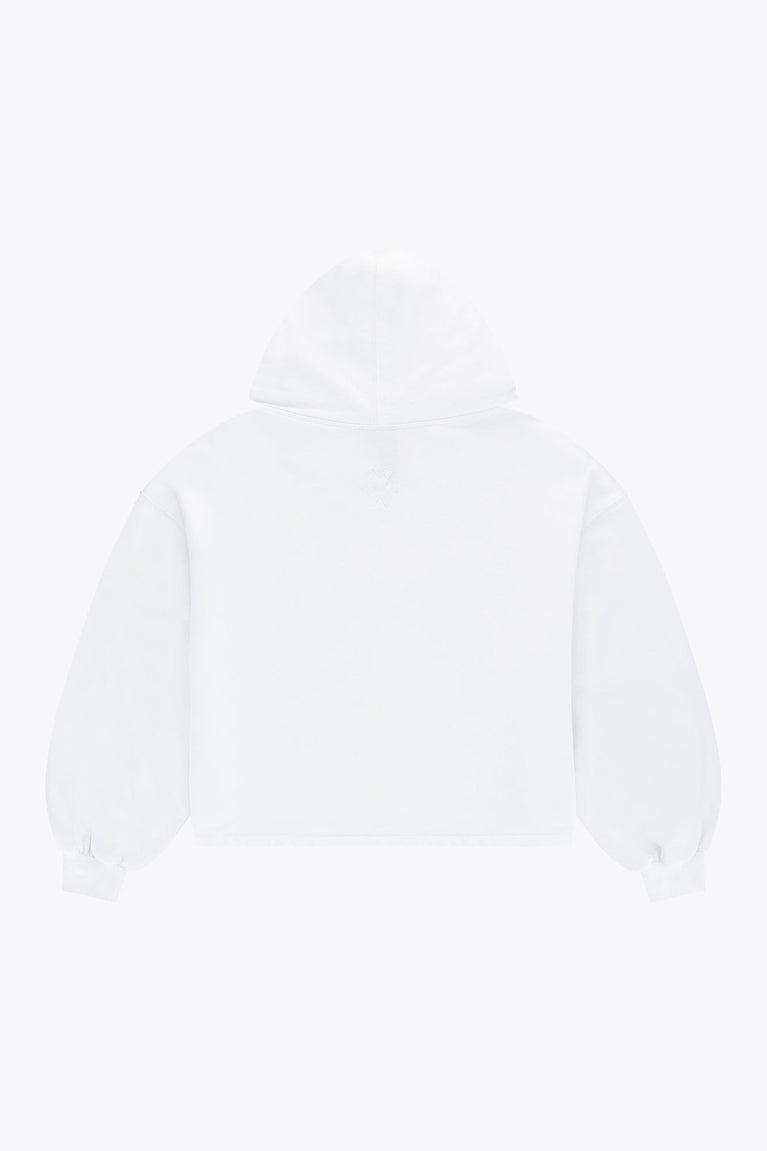 Osaka Women Cropped Hoodie | White