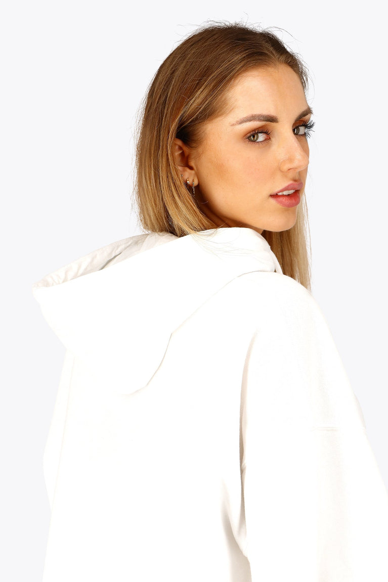 Osaka Women Cropped Hoodie | White