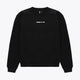 Osaka unisex sweater signature black with white logo. Front flatlay view