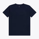 Osaka unisex basic tee in navy. Front flatlay view