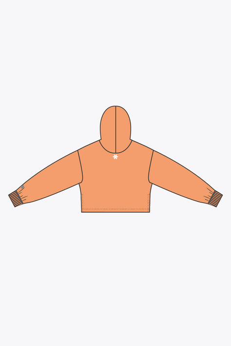 Osaka Women Cropped Hoodie - Logo | True Orange Osaka Women Cropped Hoodie - Logo | True Orange