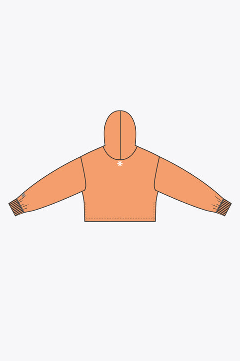 Osaka Women Cropped Hoodie - Logo | True Orange Osaka Women Cropped Hoodie - Logo | True Orange