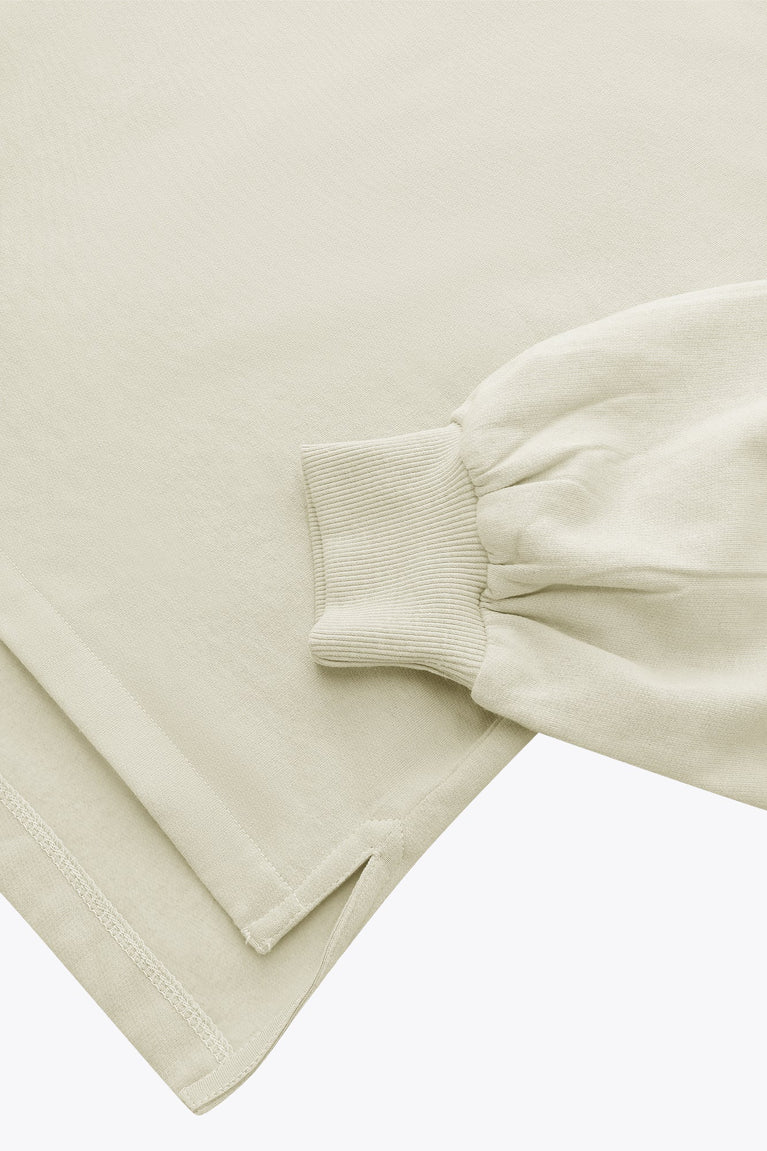 Osaka Women Cropped Hoodie | Warm Grey