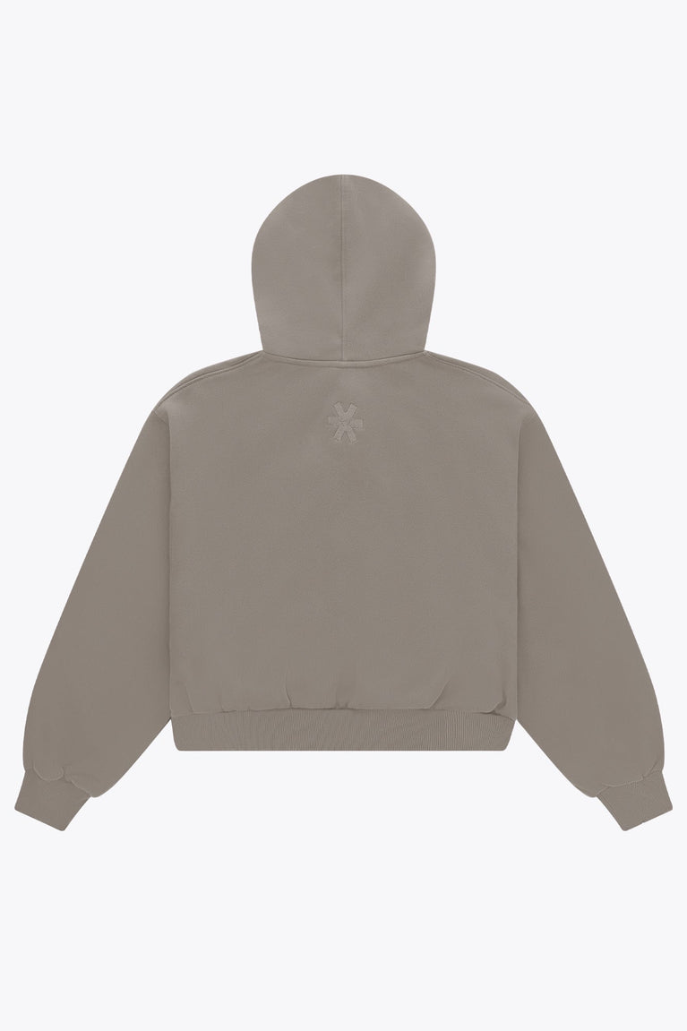 Osaka Women Cropped Full Zip Hoodie | Cloudburst