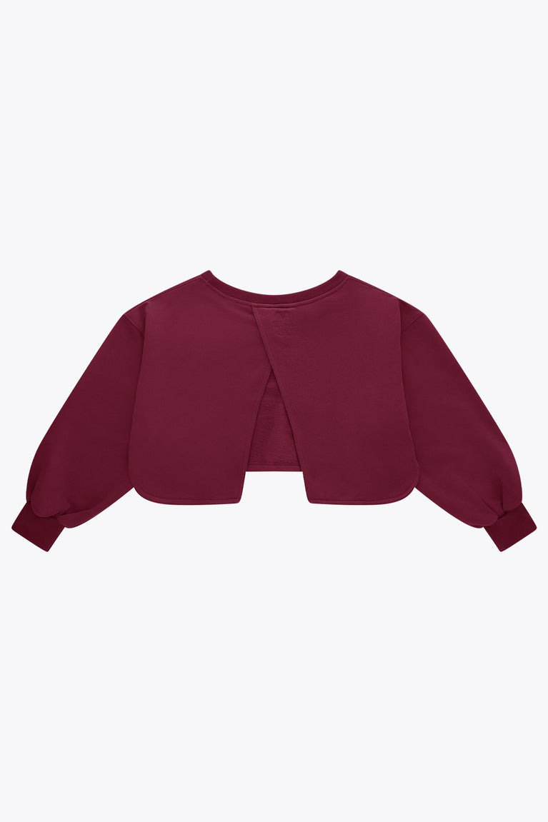 Osaka Women Crossed Back Sweater | Cherry Lacquer