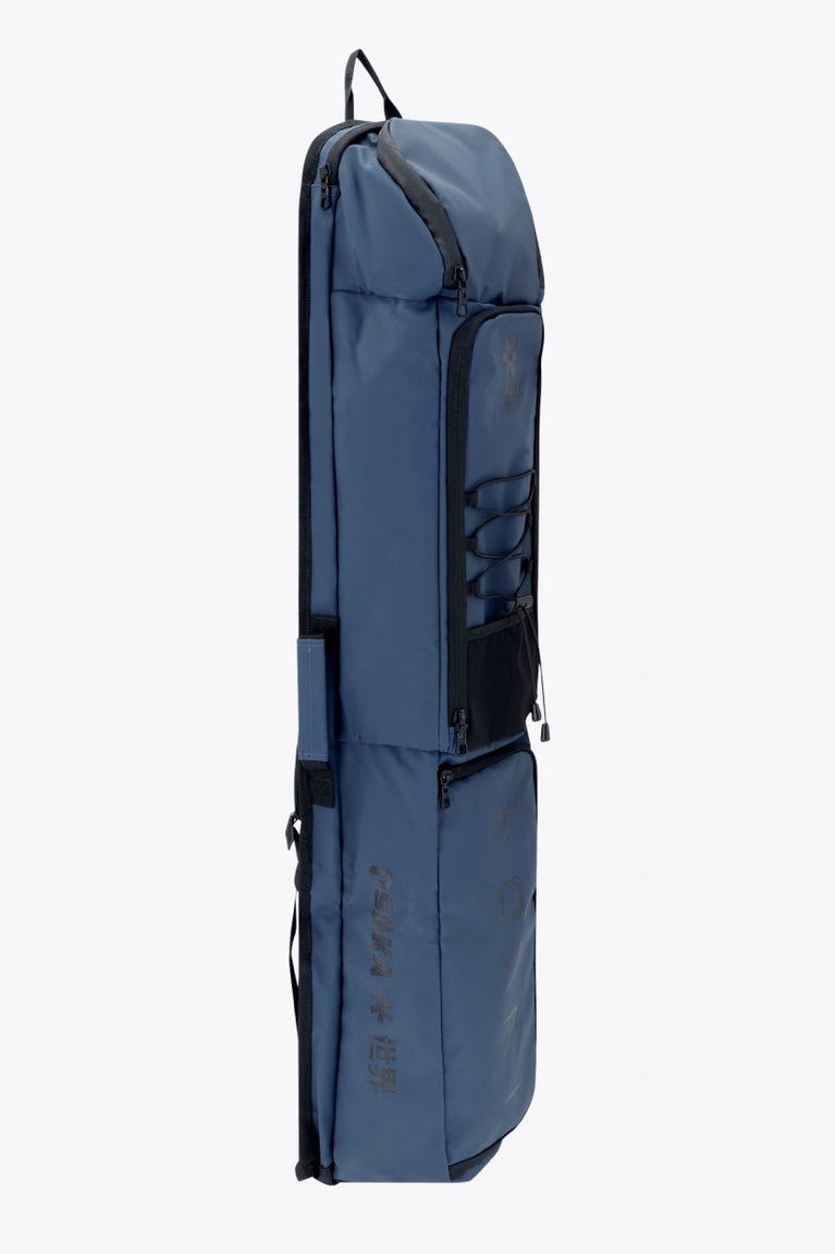 Osaka Hockey Stickbag Pro Tour Medium in Navy with logo in black. Side view