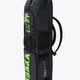 Pro Tour stickbag extra large in black with logo in green. Side view