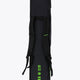 Pro Tour stickbag medium in black with logo in green. Back view