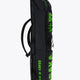 Pro Tour stickbag medium in black with logo in green. Side view