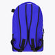 Osaka sports backpack in blue with logo in white. Back view