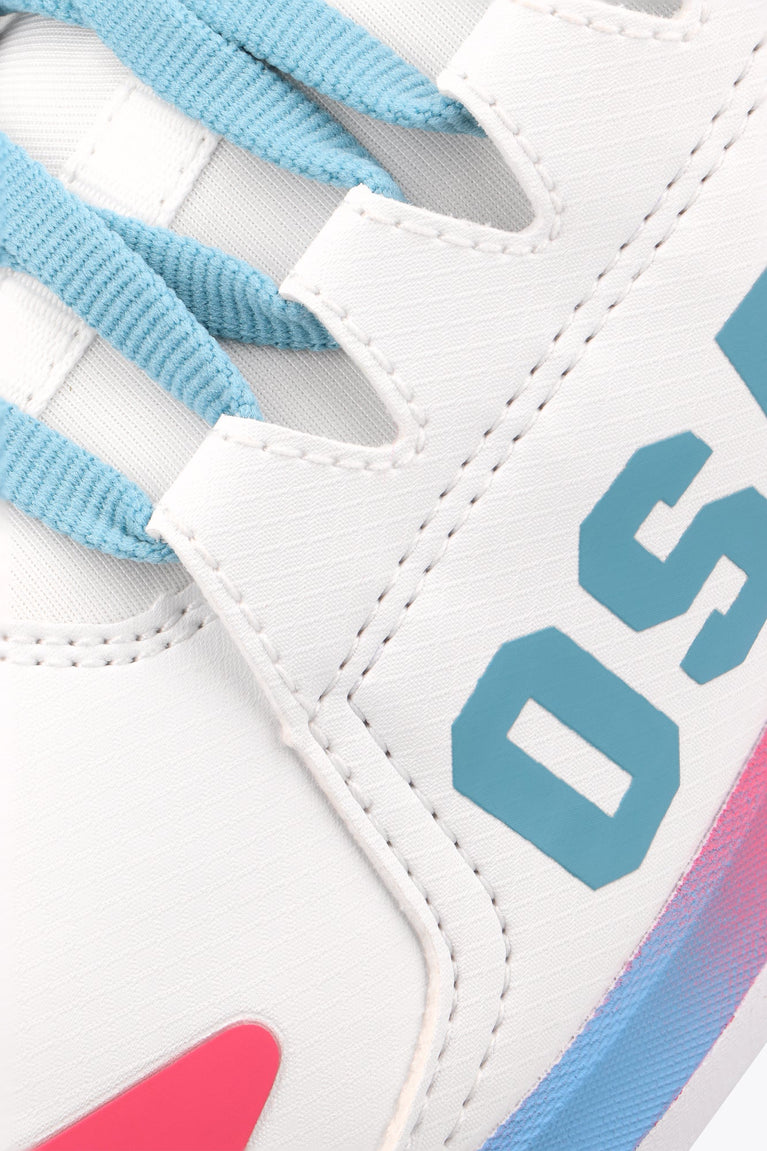Osaka Kids Footwear Furo Play | White-Retro Blue-Raspberry