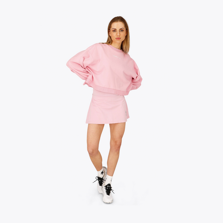 Osaka World Women Floucy Active Skort Fondant Pink | #Fondant-Pink | On model