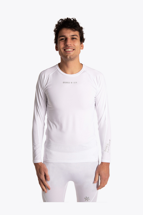 Osaka Men Baselayer Top | White Osaka Men Baselayer Top | White