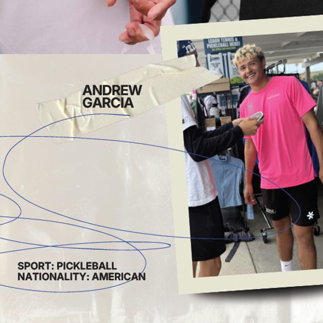 Osaka Athlete Andrew Garcia Collage