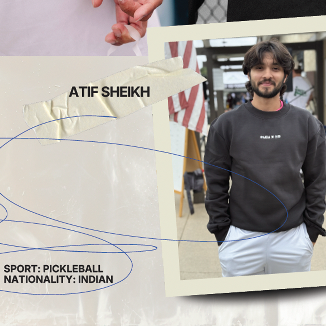 Osaka Pickleball Athlete Atif Sheikh Collage