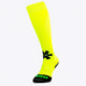 Osaka Field Hockey Socks in yellow with Osaka logo in green. Front view