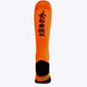 Osaka Field Hockey Socks in orange with Osaka logo in green. Back view