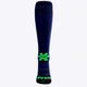 Osaka Field Hockey Socks in navy with Osaka logo in green. Front view