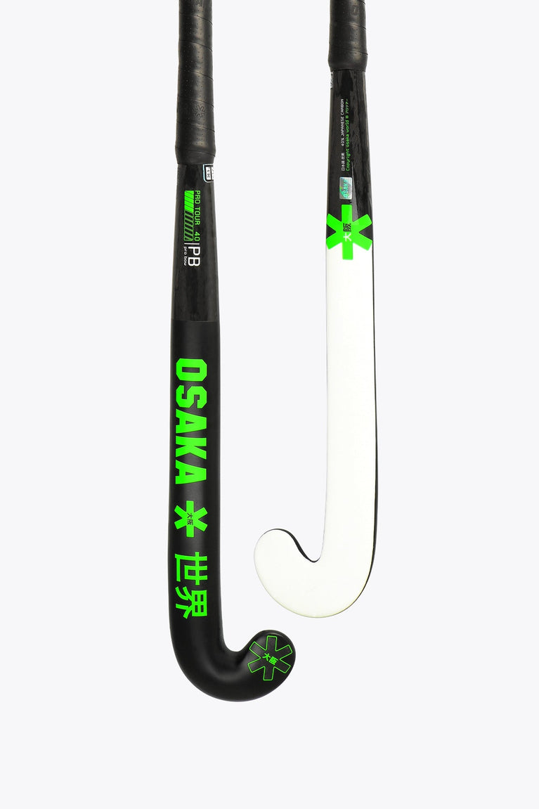 Osaka Field Hockey Stick Pro Tour 40 2.0 - Pro Bow - LTD Edition White | Iconic Black
