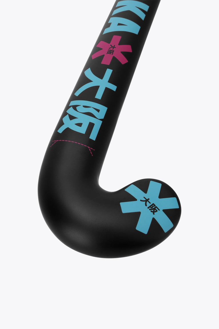 Osaka Field Hockey Stick Mid Bow 10 | Retro Blue-Raspberry