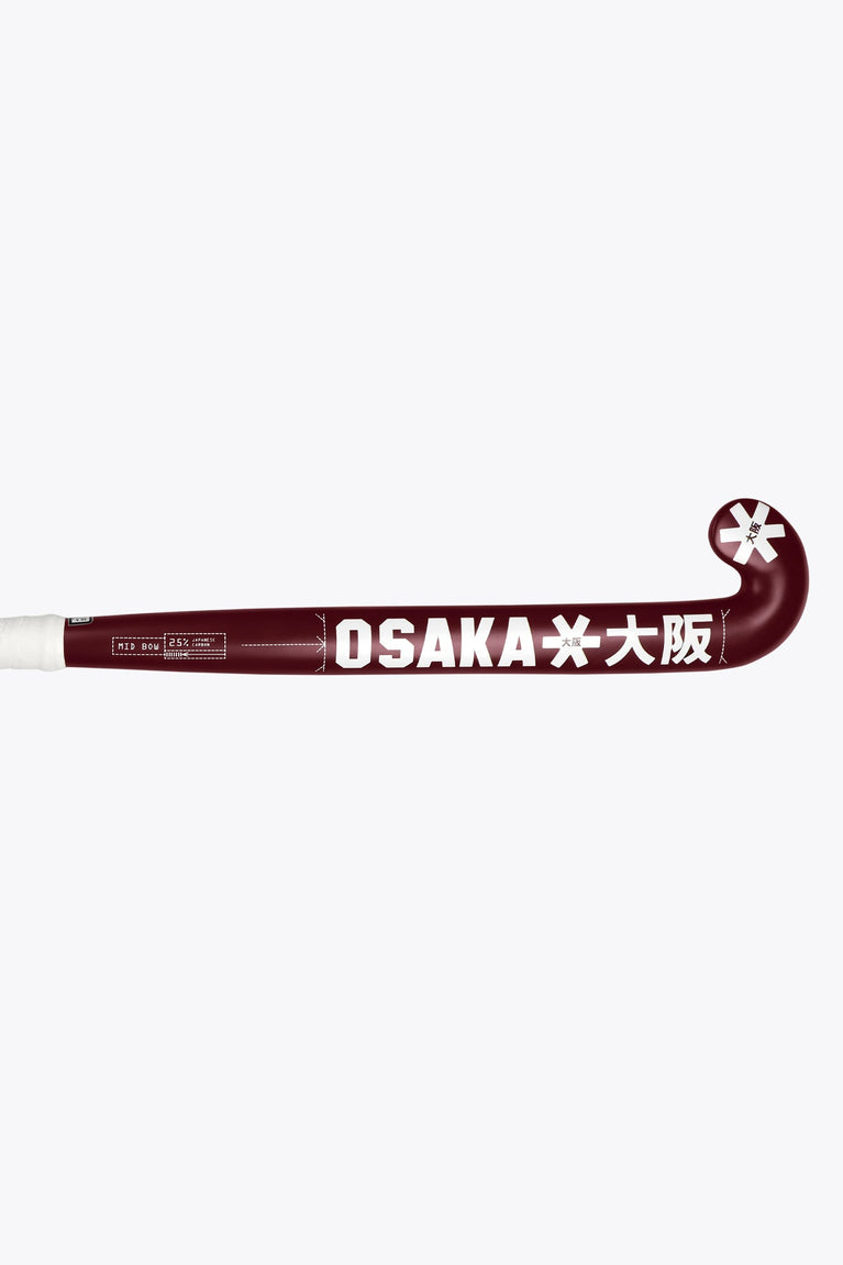 Osaka Field Hockey Stick Mid Bow 25 | Cherry Lacquer