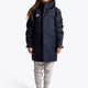 Girl wearing the Osaka Kids Stadium Jacket in Navy. Front view