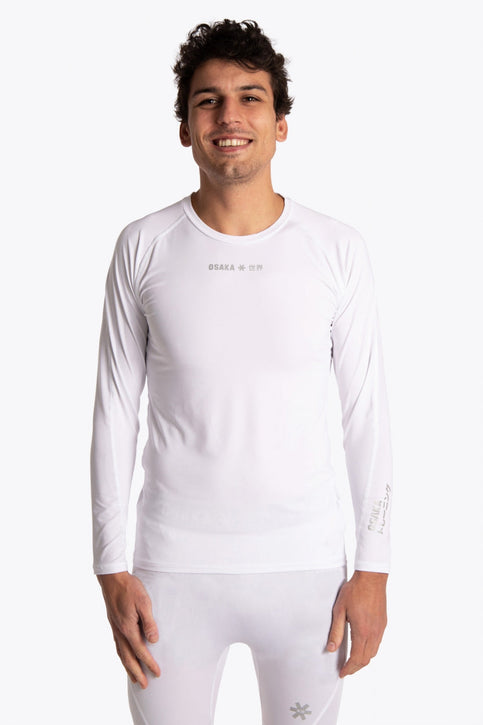 Osaka Men Baselayer Top | White Osaka Men Baselayer Top | White