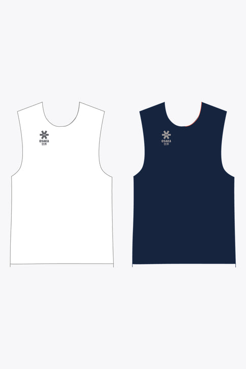 Osaka Reversible Bib | White-Navy Osaka Reversible Bib | White-Navy