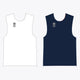 Osaka Reversible Bib | White-Navy