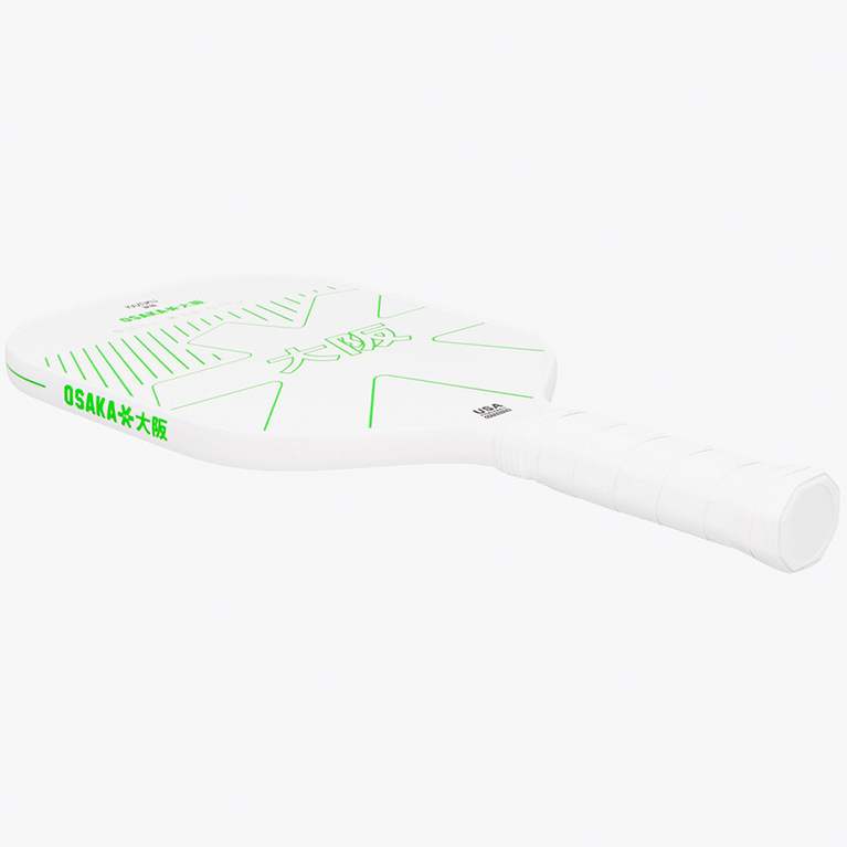 Osaka Kazoku Pickleball Paddle - White - Side View | Thermoformed Performance Boost
