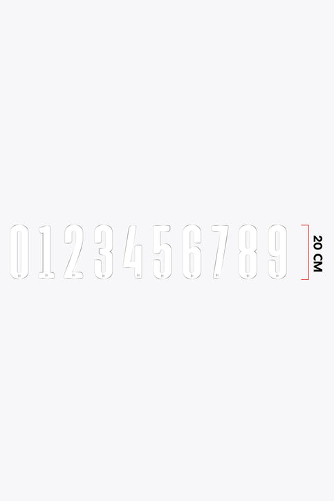 Numbers Large 20cm | White Numbers Large 20cm | White