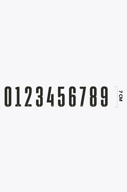 Numbers Small 7cm | Black Numbers Small 7cm | Black