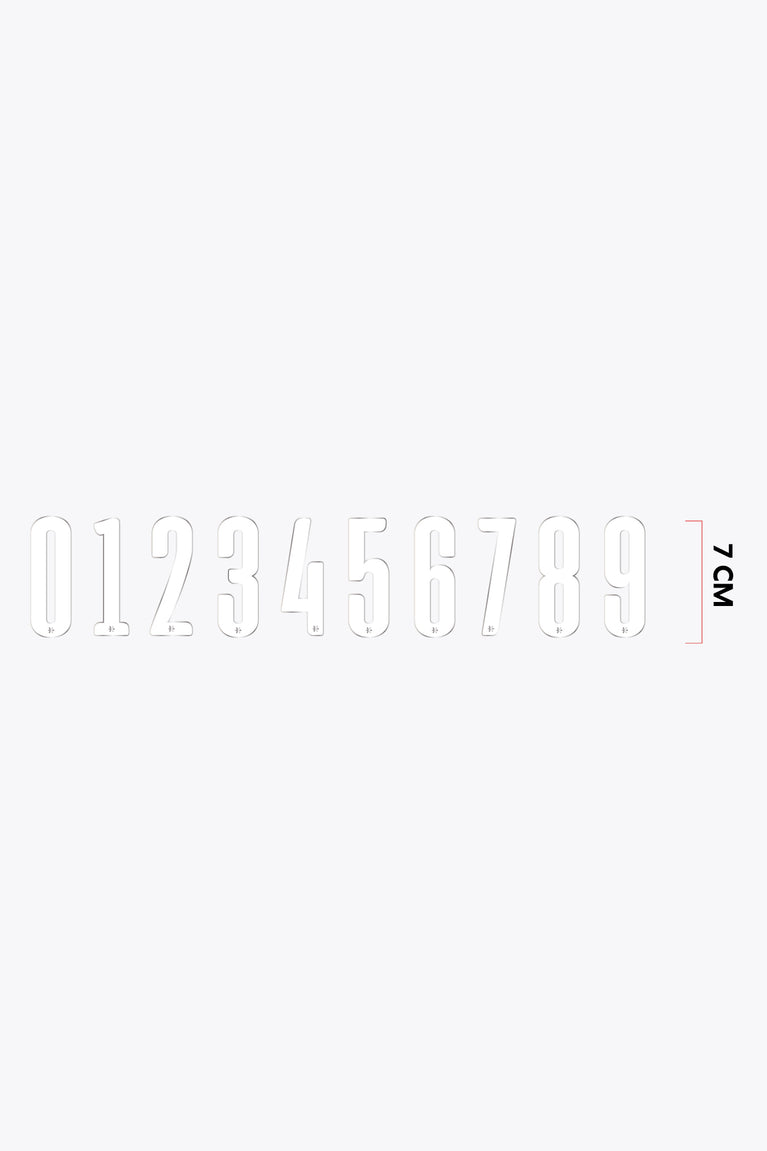 Numbers Small 7cm | White
