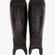 Osaka black shinguard with logo. Front view